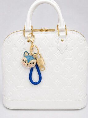 Louis Vuitton Gold Lock 🔑 Authentic LV Padlock + Unbranded Fox Head Bag Charm